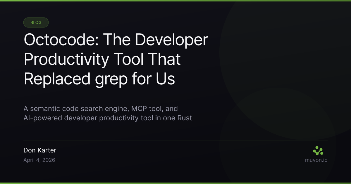 Octocode - The Developer Productivity Tool That Replaced grep